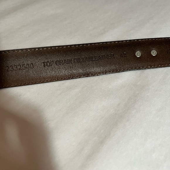 Golf Top Grain Brown western Leather Ranch Club Belt Size 42 AML3000 - Picture 9 of 15